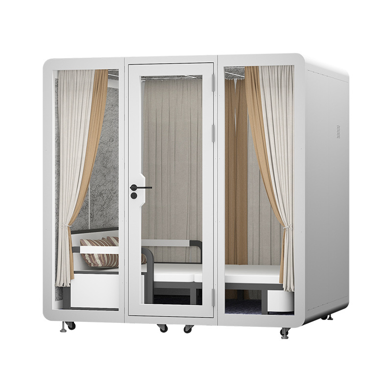 Modern Design Soundproof Recording Booth for Home Office Aluminum Frame Phone Booth