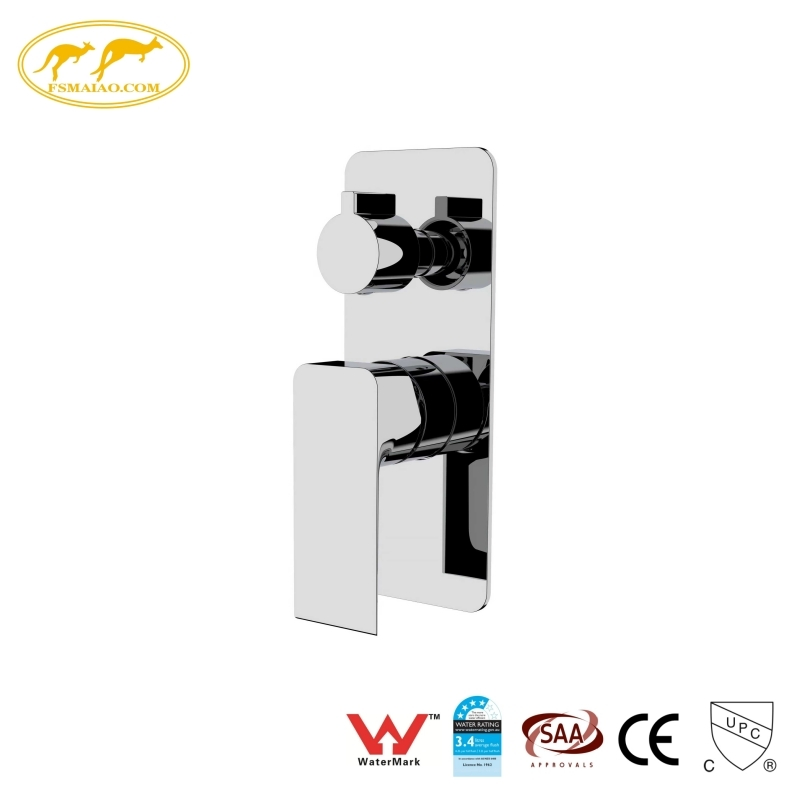 Bathroom Accessories Watermark Approved Double-Hole Configuration Shower Mixer with Diverter