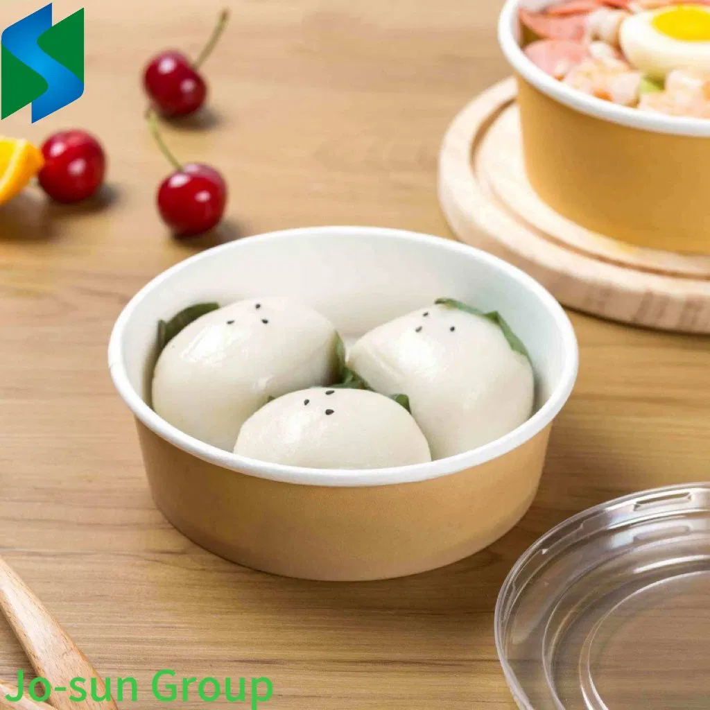 Jo-Sun Biodegradable Disposable Customized Sturdy Kraft Paper Soup Bowl