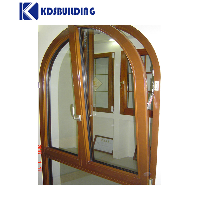  German Style Soundproof Standard Size Glass Wooden Custom Wood Tilt and Turn Windows