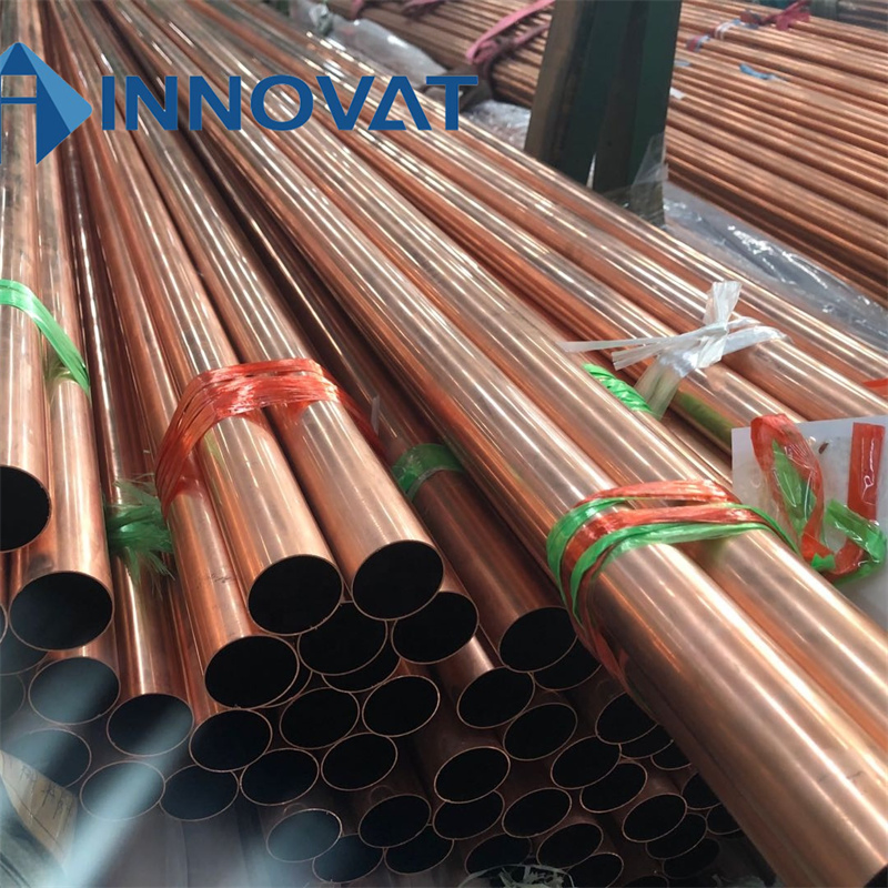 Oxygen Free C10200 C11000 Pure Copper Rod Round Flat Brass Copper/Straight Copper Tube 2 3 4 5 6 8 10 12 14 16mm Straight Copper Pipe