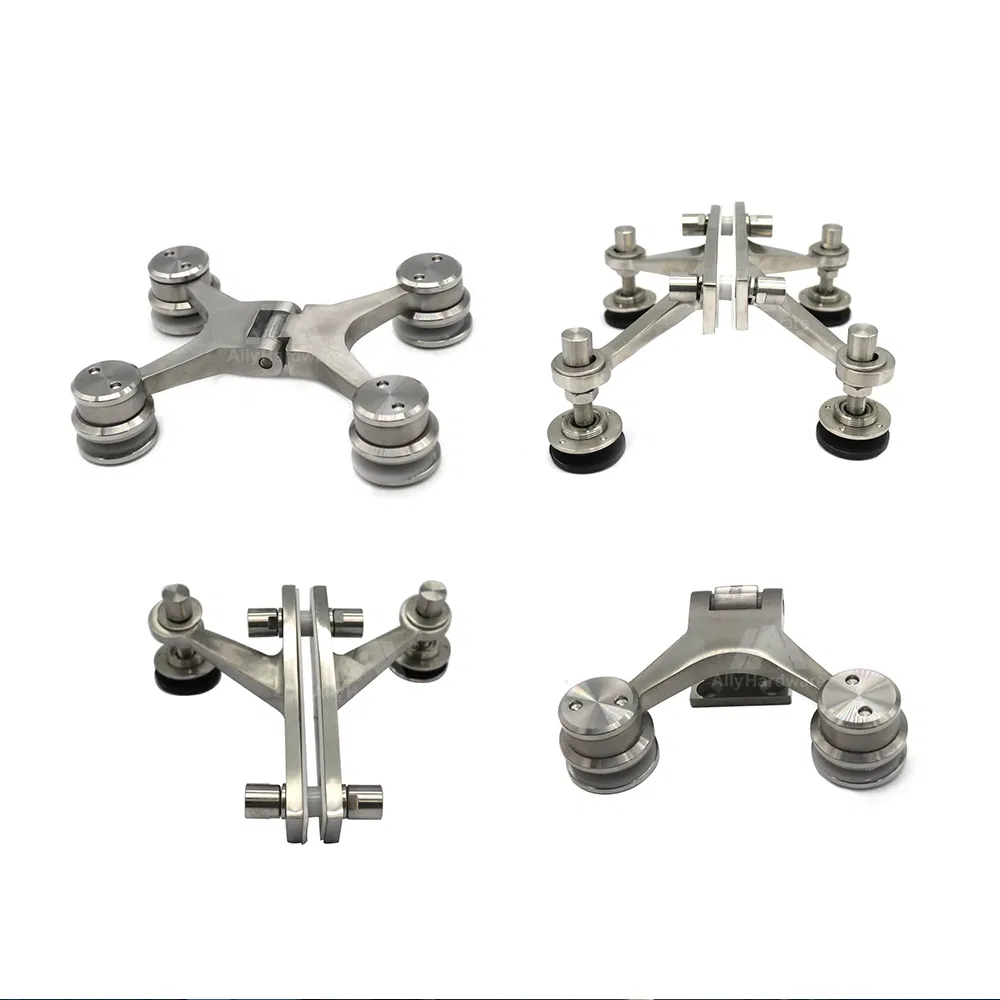 Stainless Steel 4 Arms Curtain Wall Accessories Glass Spider