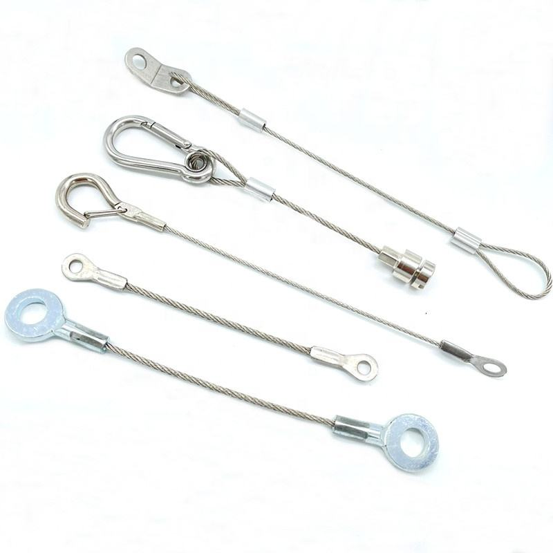 Metal Eyelet Terminals Steel Swage Eye Terminal for Wire Rope Cable