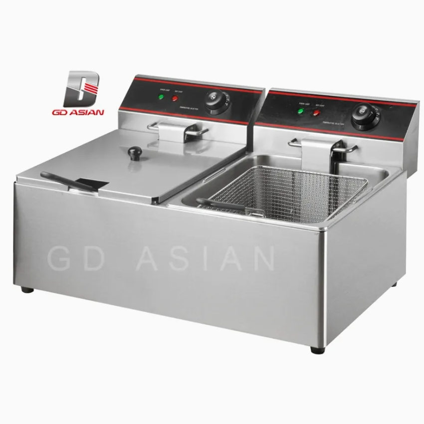 Electric Fryer 6L Stainless Steel for Food Equipment