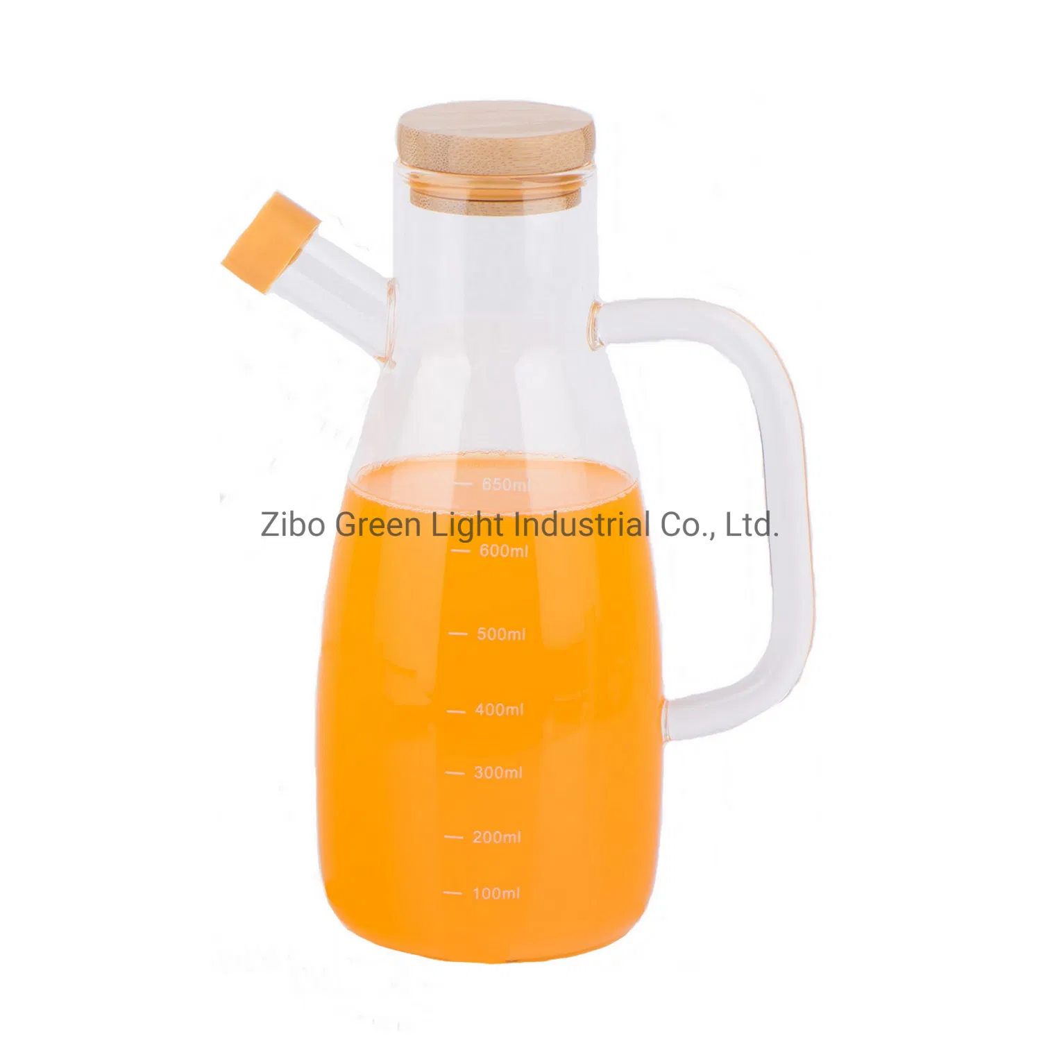 High Borosilicate Glass Oil Bottle with Silicon Lid Olive Oil Bottle Vinegar Bottle