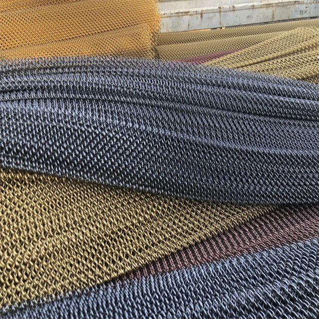 Aluminum Golden Metal Coil Curtain for Architectural Decor