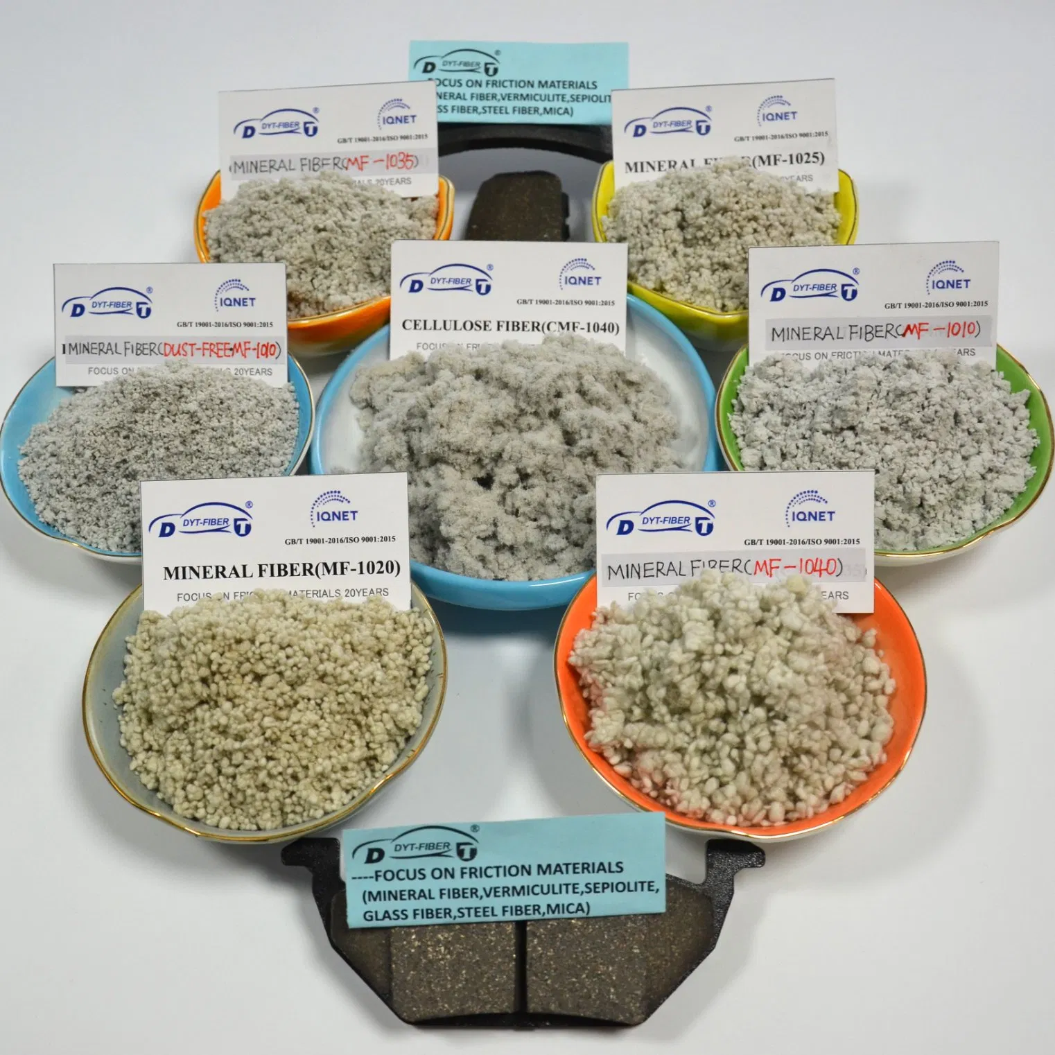 Professional Production No-Asbestos Mineral Fiber Mf-1025 Mineral Fiber Mf-1010 (Dust-Free) Used for Manufacture Brake Lining