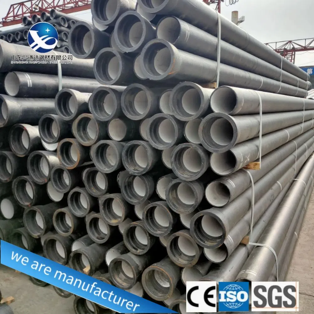 Top Chinese Factory Supply ISO2531 En598 DN80-DN2600 C40 C30 C25 K9 K8 K7 En545 Ductile Iron Pipe for Sewer Water Pipe