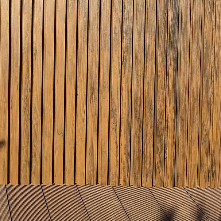 Factory Price Outdoor Wall Cladding 3D Wood Grain Surface Wood Panels Wall