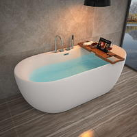 Акриловая угловая ванна с гидромассажем