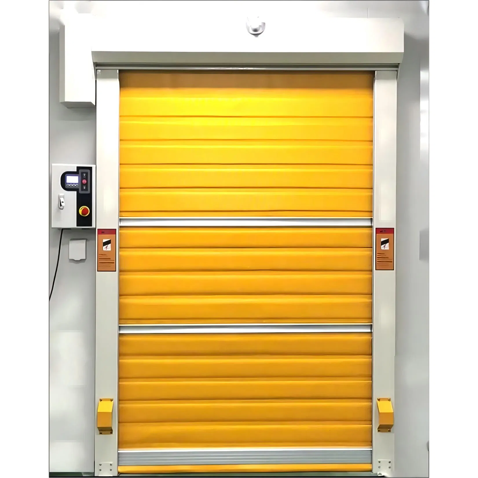 Cold-Storage Rapid PVC Fabric Cooler Room Roll up Refrigeration Room Zipper Rolling up Freezer Door for Cold Logistic Center