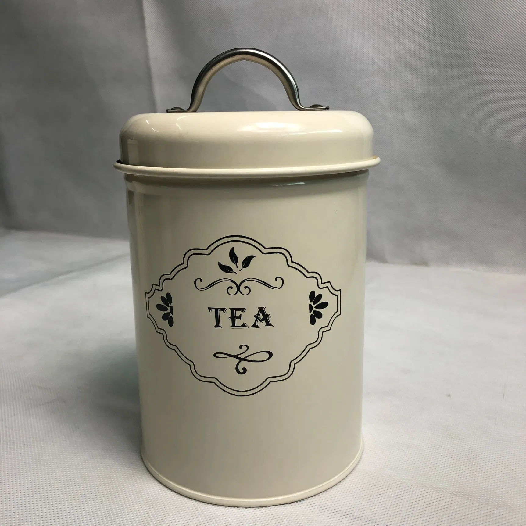 Coated Iron 3 Pieces Set Canister Food Storage Containers Cereal Dry Dispenser for Flour Food Rice Storage