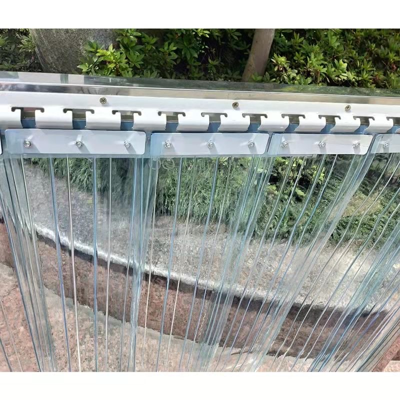 Heavy Duty Thick Transparent Blue PVC Strip Door Curtain Energy Saving Anti-Condensation Industrial Cold Room Freezer Air Curtain Soft Plastic Long Lasting