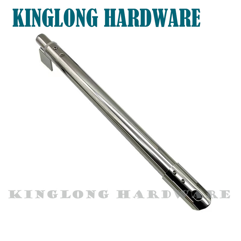 New Design Stainless Steel Bathroom Fitting Adjustable Length Glass to Wall Fixed Bar/Clip Shower Room Support Rod