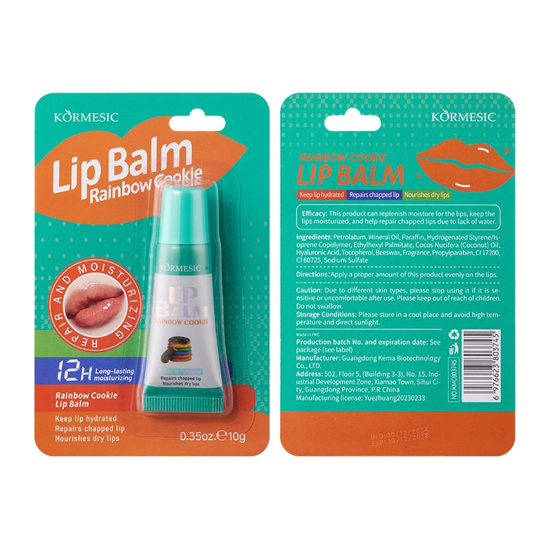 Factory Price Rainbow Cookie Moisture Soften Brighten Nourish Lip Balm