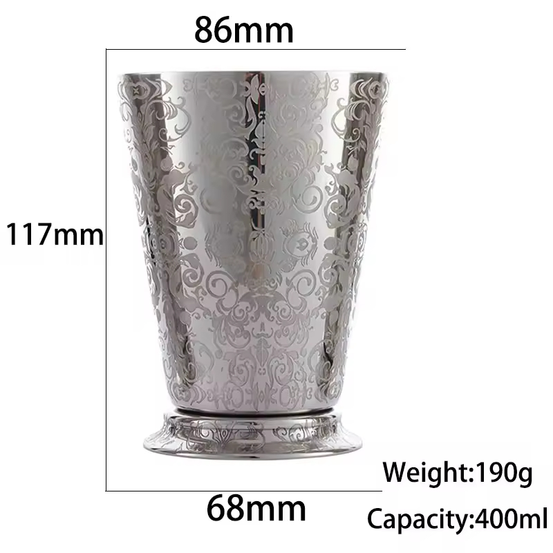 Кружка Moscow Mule из нержавеющей стали, 350/475/500 мл