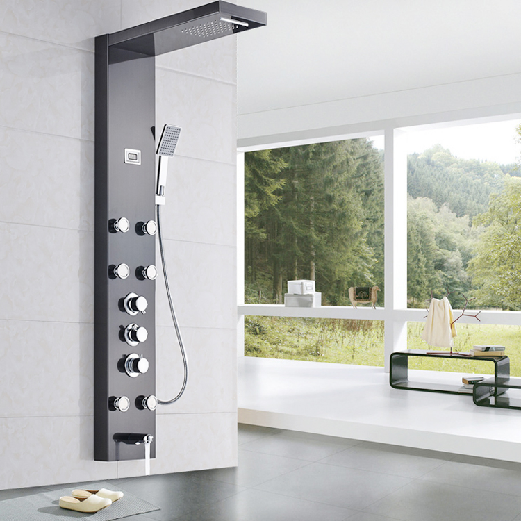 Efficient Shower Panel with Adjustable Water Flow Features