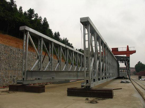 Portable Steel Structure Bailey Bridge Zb200 for Construction