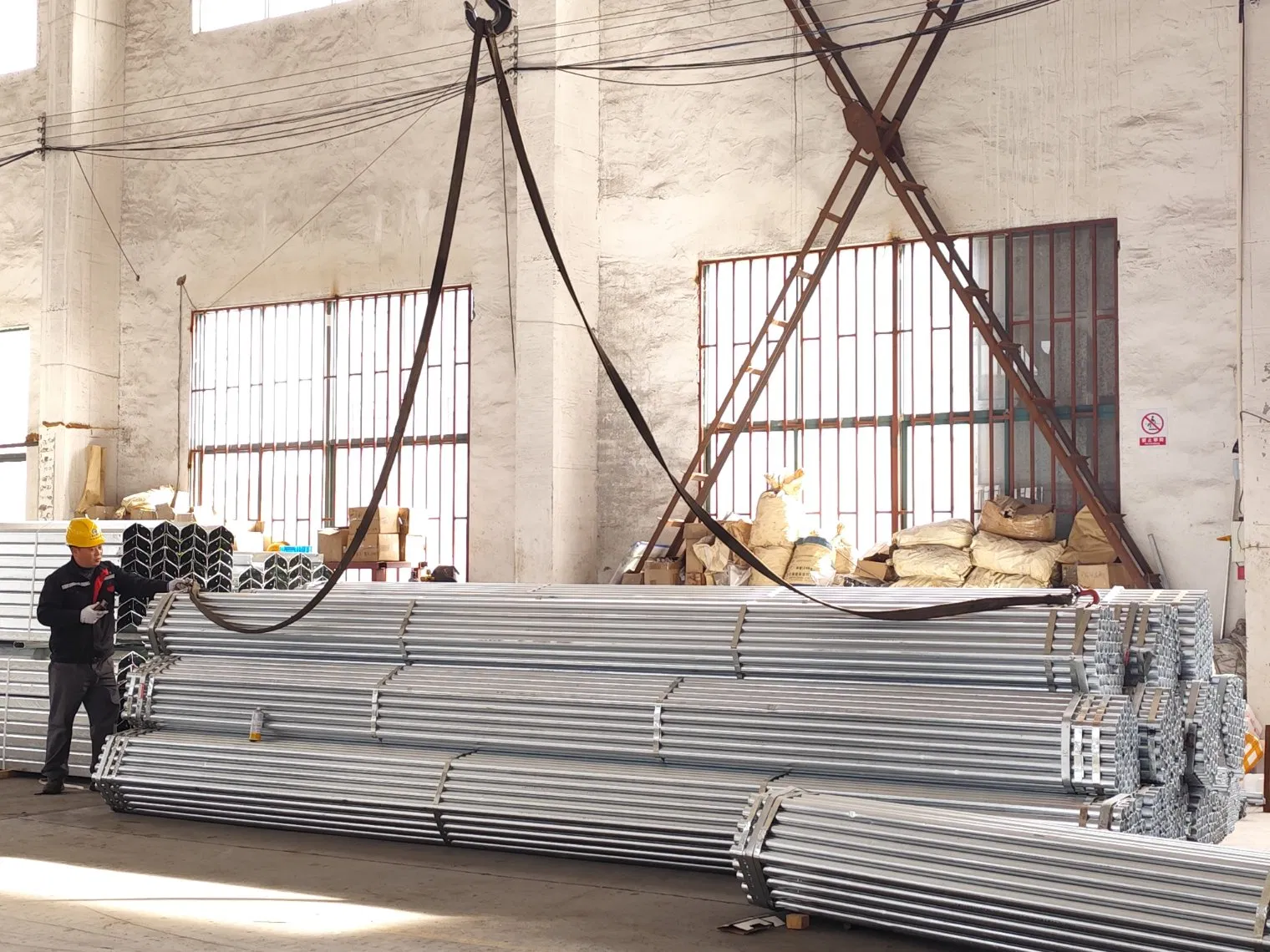 Prefabricated Steel Components for Agricutural Greenhouse Construction and Industrial Use