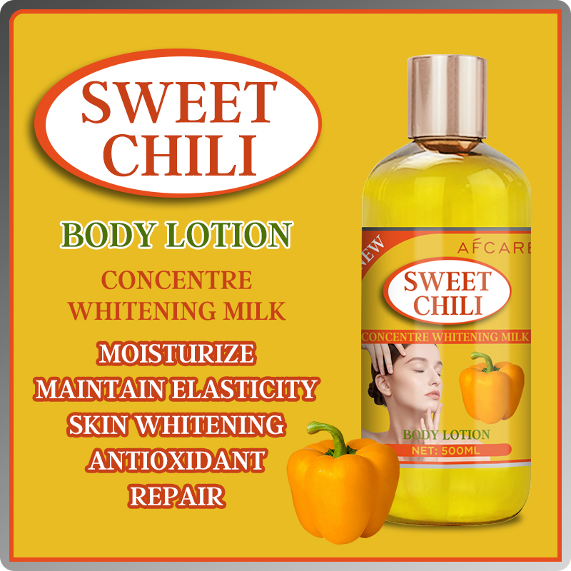 Sulfate-Free Firming, Skin Revitalizer and Hyaluronic Acid Sweet Chili Whitening Body Lotion