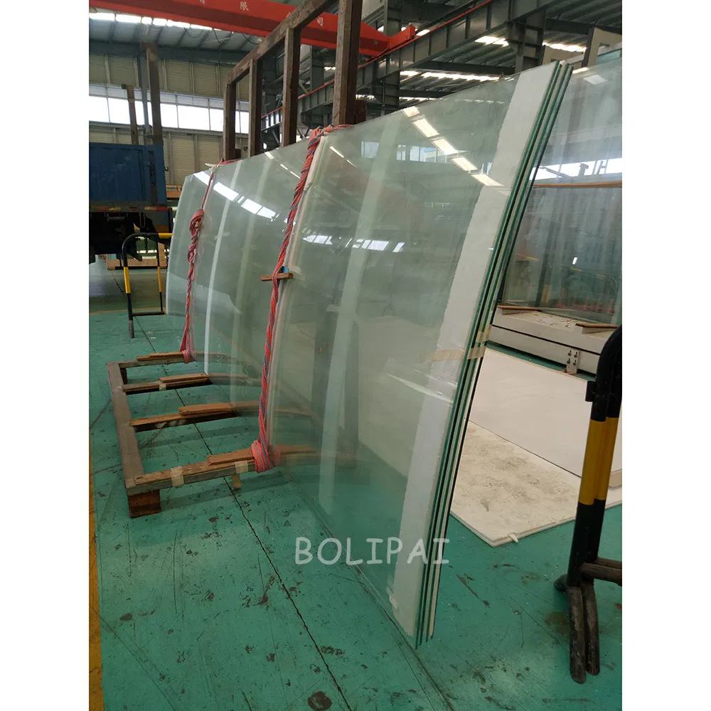 Custom Size Curved Sgp Laminated Toughened Safety Tempered Glass