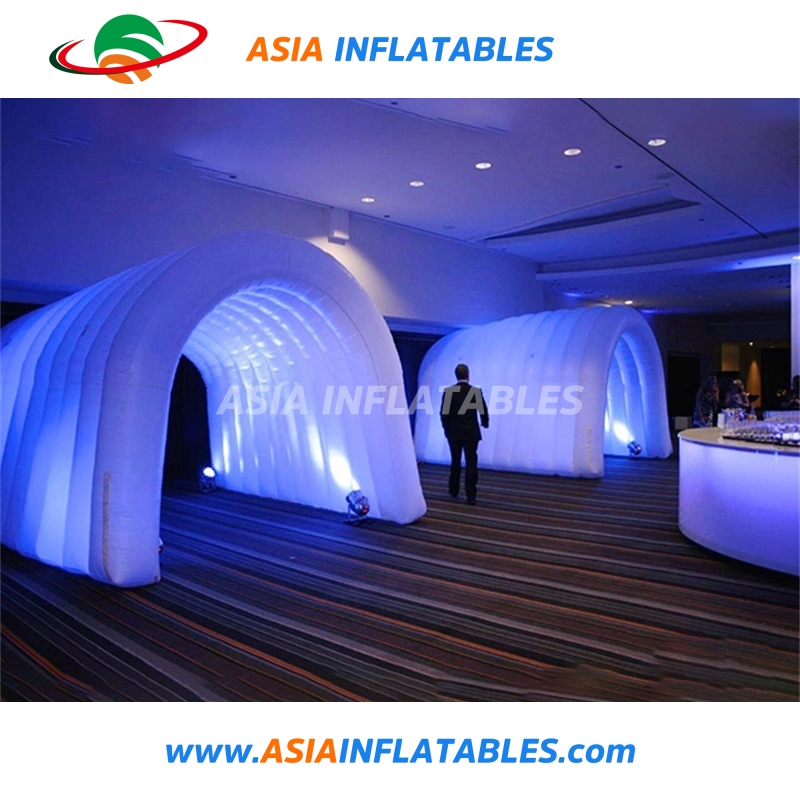 Giant Inflatable Tunnel for Wedding Party Use, Inflatable Event Tunnel with Lights