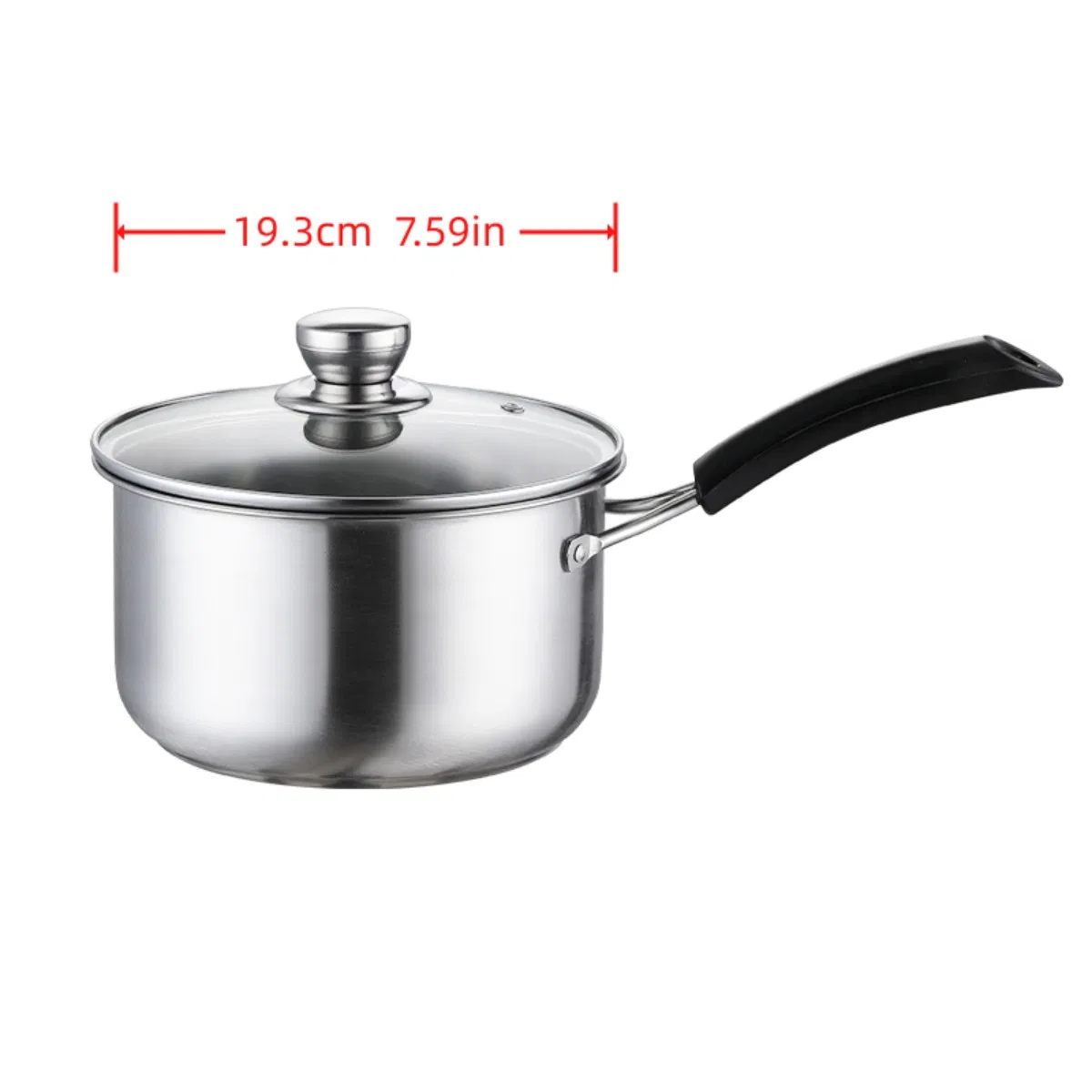 20cm Stainless Steel High Quality Kitchen Cooking Milk Pot Single Handle