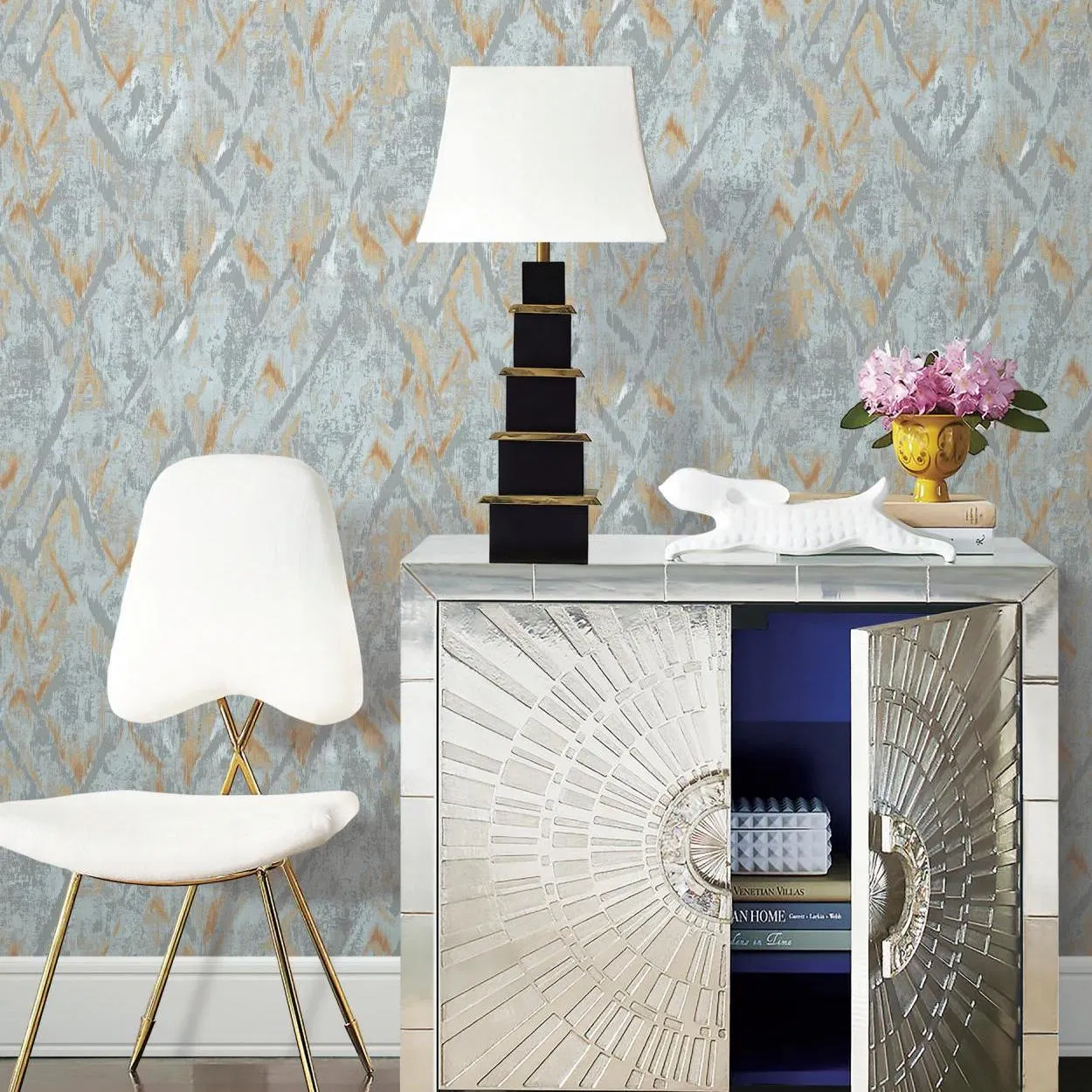 2025 Wall Art Luxury Home PVC Home Decoration Wall Paper Waterproof Adhesive 3D Wallpaper for Home/Hotel/Office Walls