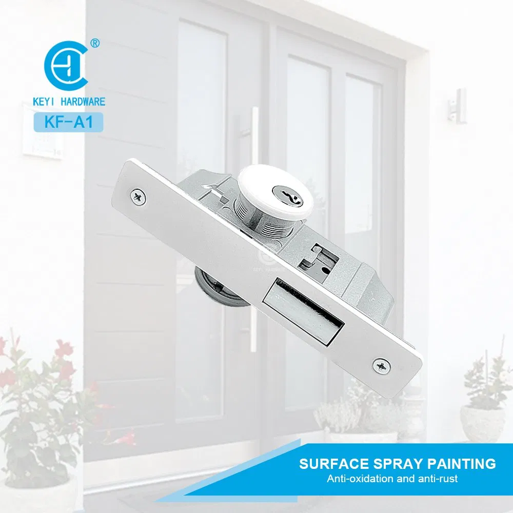 Aluminum Alloy Door Accessories Straight Tongue Double-Open Kfc Door Lock