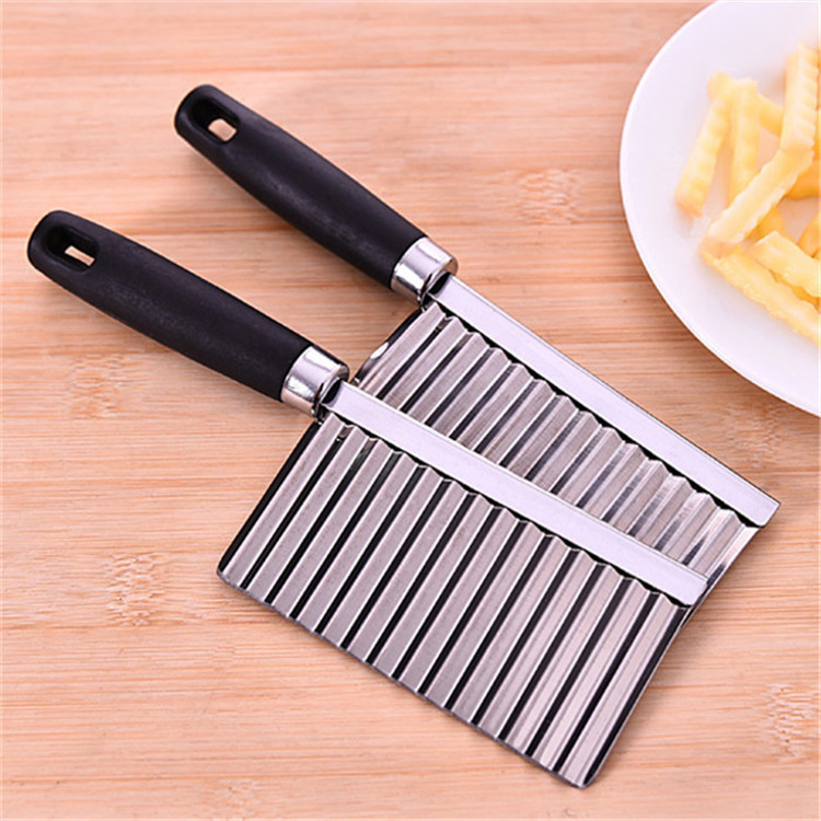 G-8 Stainless Steel Wolf Tooth Potato Wave Knife Potato Knife Fancy Slicer Slicing Tool Kitchen Gadget