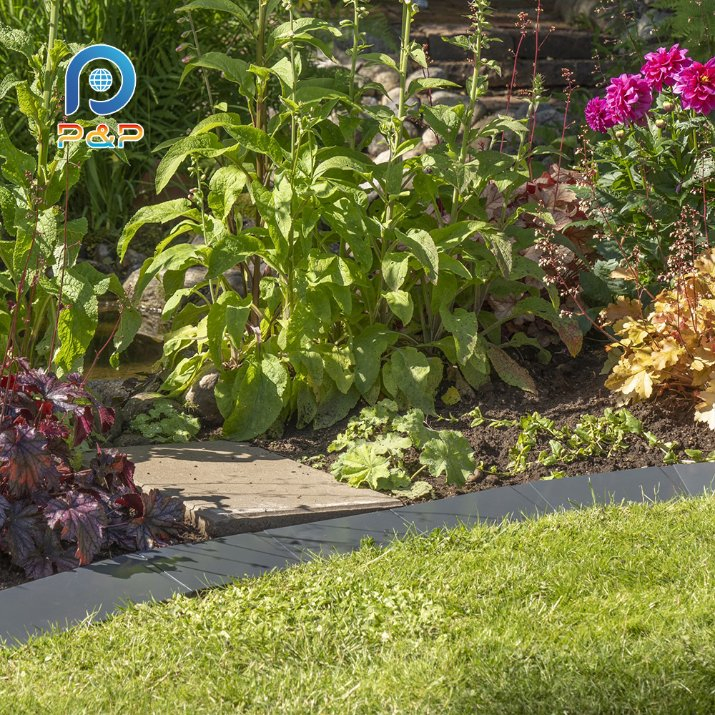 Durable Premium Round Garden Edging Fence in Corten Steel