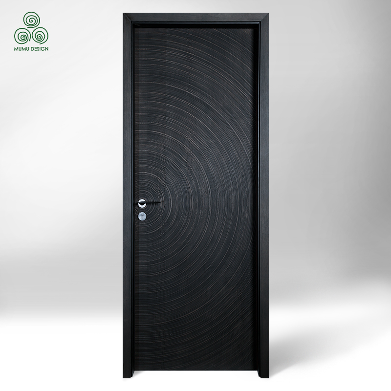 Durable Safe Resistant Solid Wood Front Entrance Door for Family Door Panel