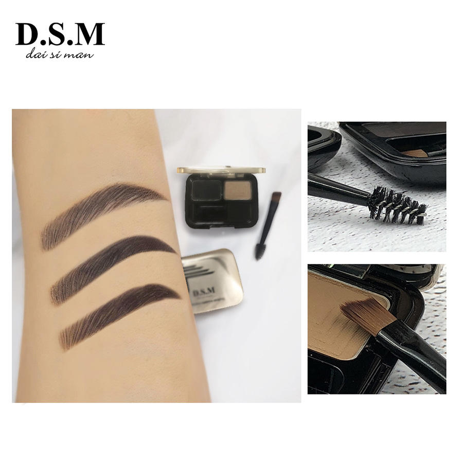 Dsm Dual-Ended Angled Tip Brush High Pigment Mineral Eyebrow Powder