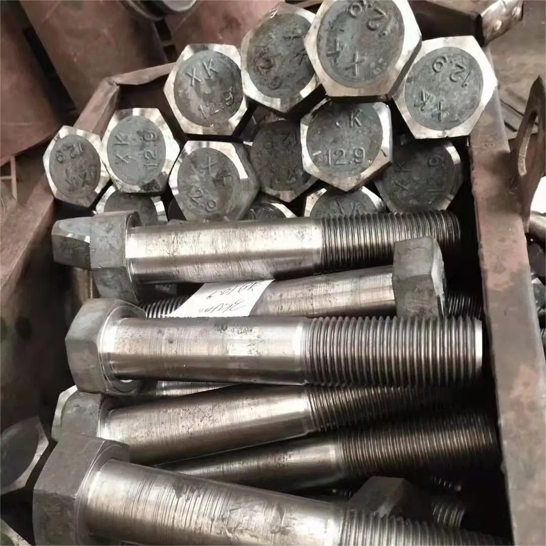 Grade 4.8 8.8 10.9 Hot DIP Galvanized Black Steel Anchor Hex Head Bolt