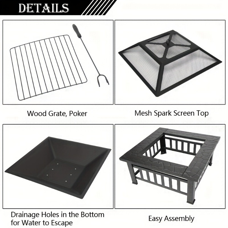 Hot-Selling Multi-Function Eco-Friendly Metal Heating Equipment Outdoor Furniture Chimeneas Fire Pit