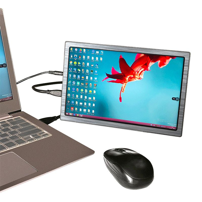 10.1"/10.6" Portable LED Mini PC Monitor - 1920X1080 Laptop Screen Extender for Multi-Purpose Use in Camera Monitoring, Bus TV & Mobile Computing