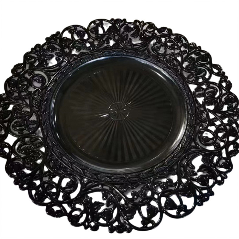 Dishes and Plates 13 Inch 15 Inch Charger Plates Wedding Decoration Plastic Charger Plates Gold