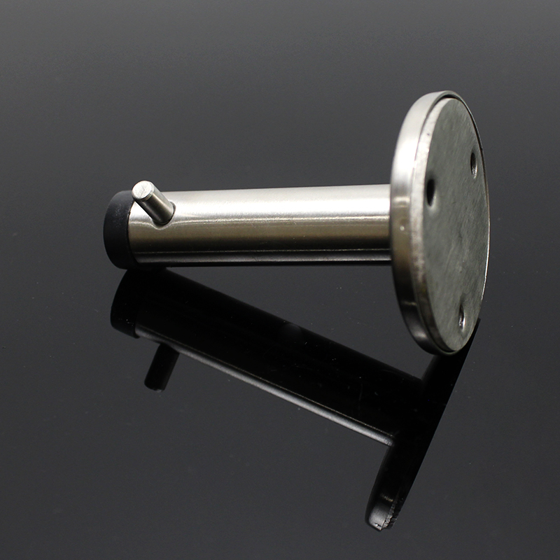 Stainless Steel 304 Toilet Cubicle Partition Accessory Single Door Clothes Hook