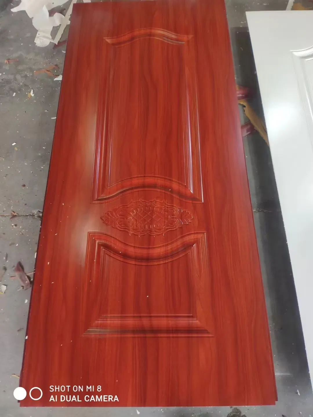 Factory Price Melamine Mould HDF Door Skin for Composite Wood Door