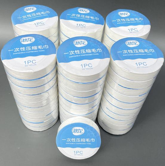 Personalized Round Package Cotton One Time Use Cheap Magic Compressed Disposable Face Towel Tablet