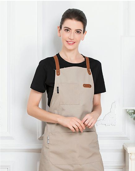 Stylish Minimalist Bib Apron for Waiters with Pocket