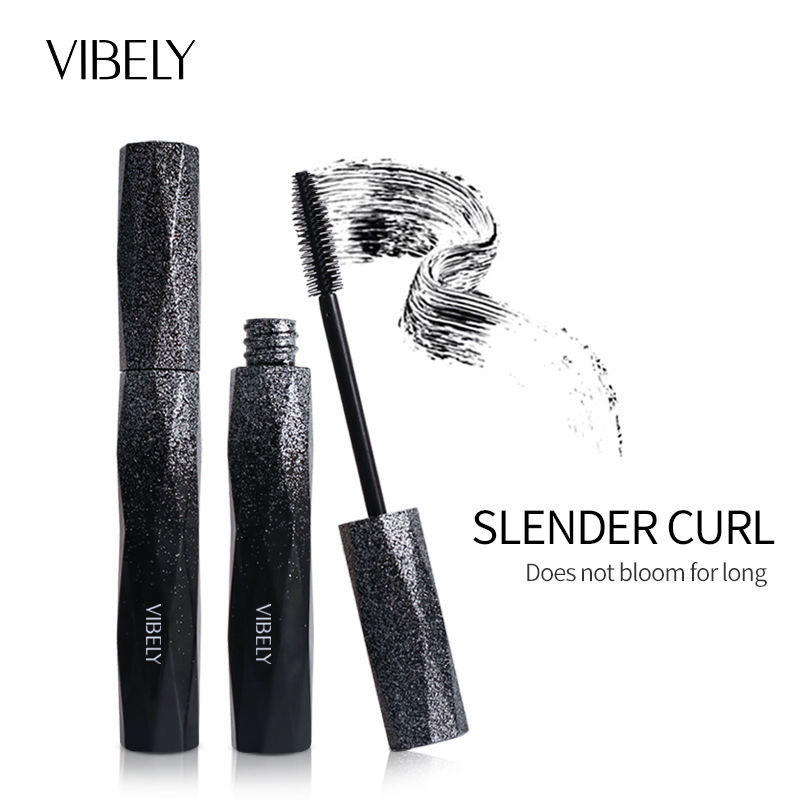 Makeup Waterproof Curling Shining Lengthening Black Vegan Silky Fiber 3D Mascara