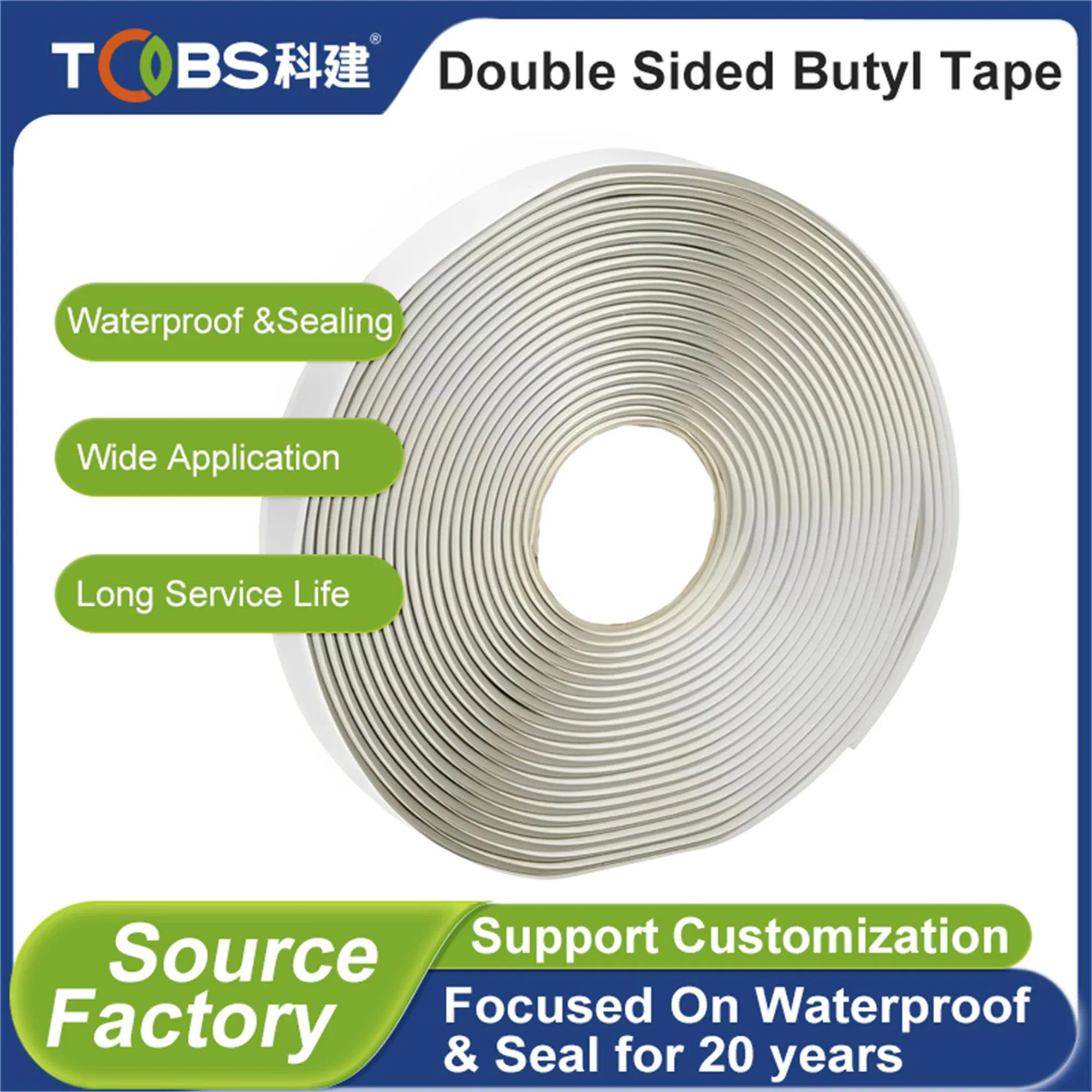 Tobs Weatherproof Secure Fix Double Sided Butyl Tape