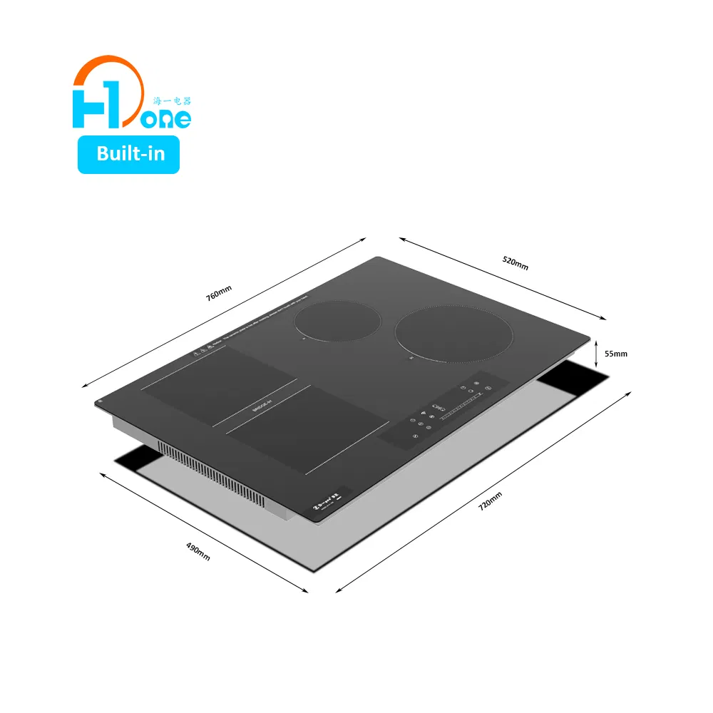 Induction Cooktop 30 Inch 4 Burners with Temperature Probe