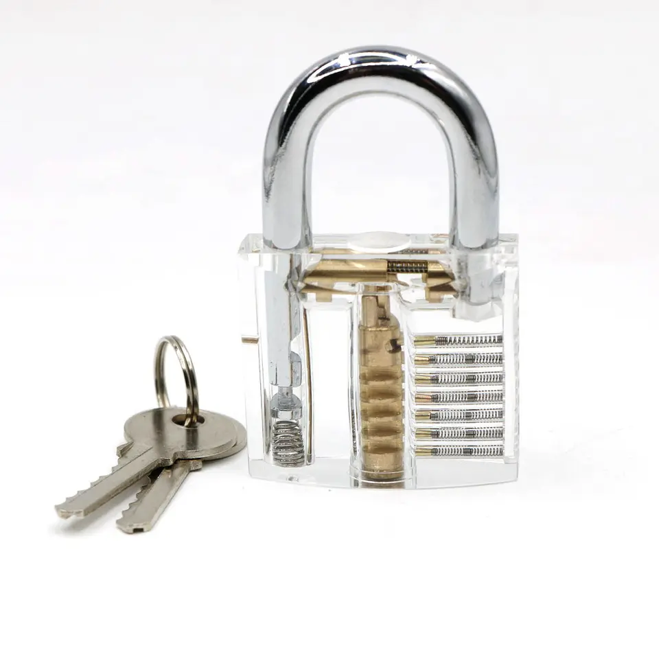 Locksmith Transparent Practice Lock Training Skill Ab Picking Set Lock