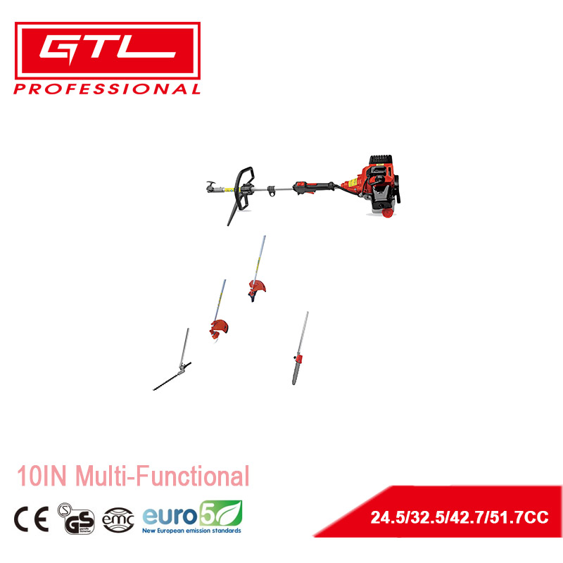 Powerful 25.4cc/32.5cc/42.7cc/51.7cc 10 in 1 Multi Functional Trimming Tools, Gas Hedge Trimmer, String Trimmer, Brush Cutter, Pole Saw (10 IN 1)