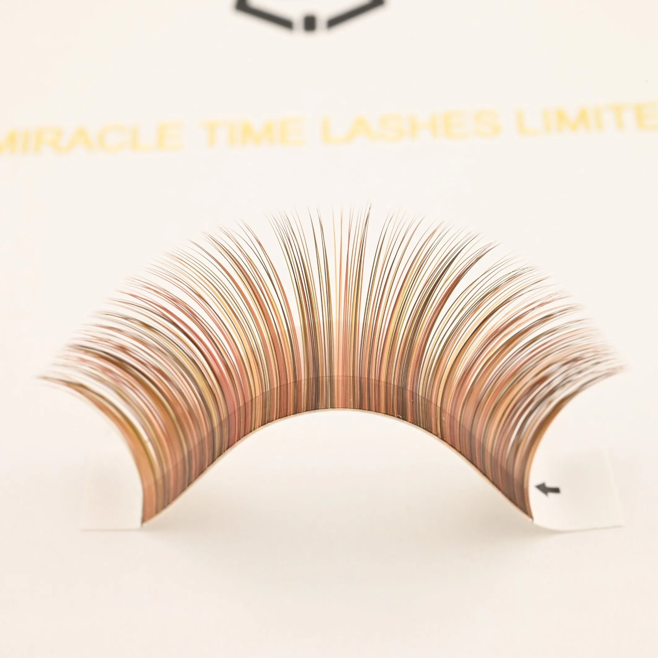 Mt Lashes Supplier Mix Colored Fake Eyelash Extension Makeup Women Mink Silk Lash