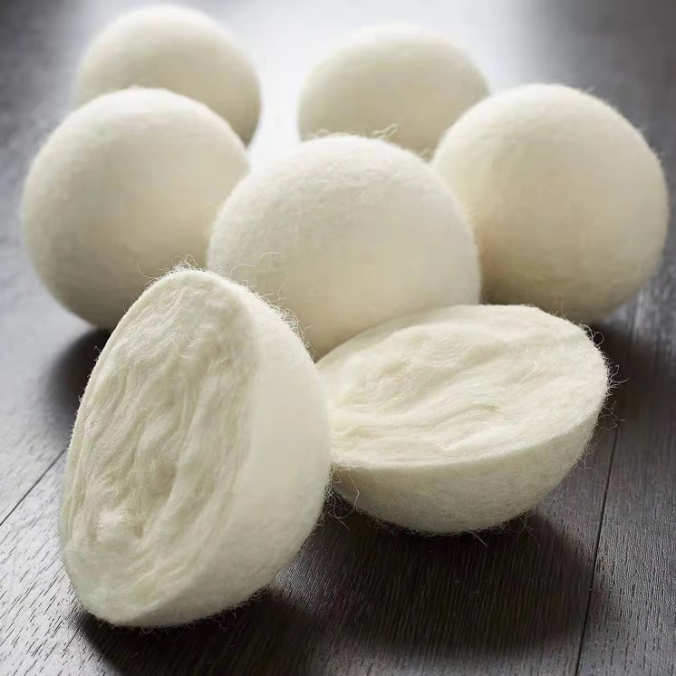 Wool Dryer Balls for Laundry in USA Private Label XL Organic Wool Dryer Balls Laundry Washing Machine