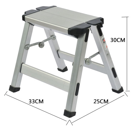 China Hot Sell Highly Popular Retract Foldable Aluminum Step Stool Ladder