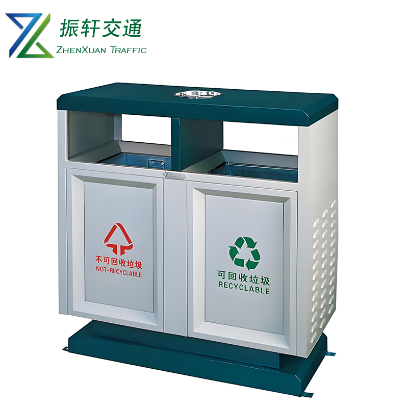 Мусорное ведро из нержавеющей стали для сортировки отходов